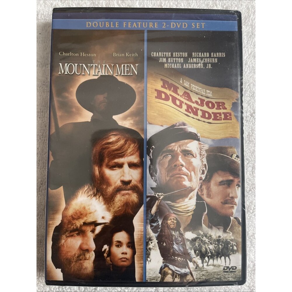 The Mountain Men & Major Dundee - Double Feature (DVD, 2010) Charlton Heston NEW